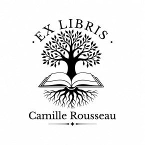 Pince à gaufrer personnalisée ex-libris arbre livre