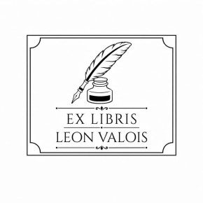 Pince à gaufrer personnalisée ex-libris écriture plume encre