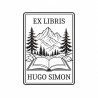 Pince à gaufrer personnalisée ex-libris montagne