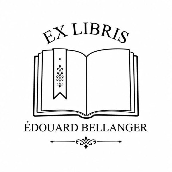 Pince à gaufrer personnalisée ex-libris livre ancien
