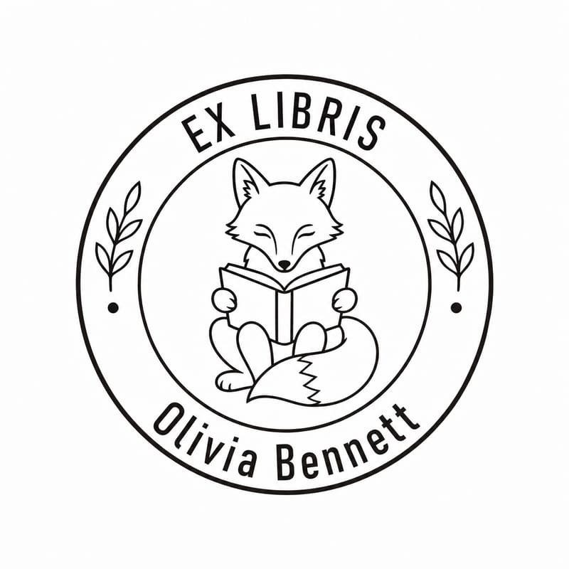 Pince à gaufrer personnalisée ex-libris renard