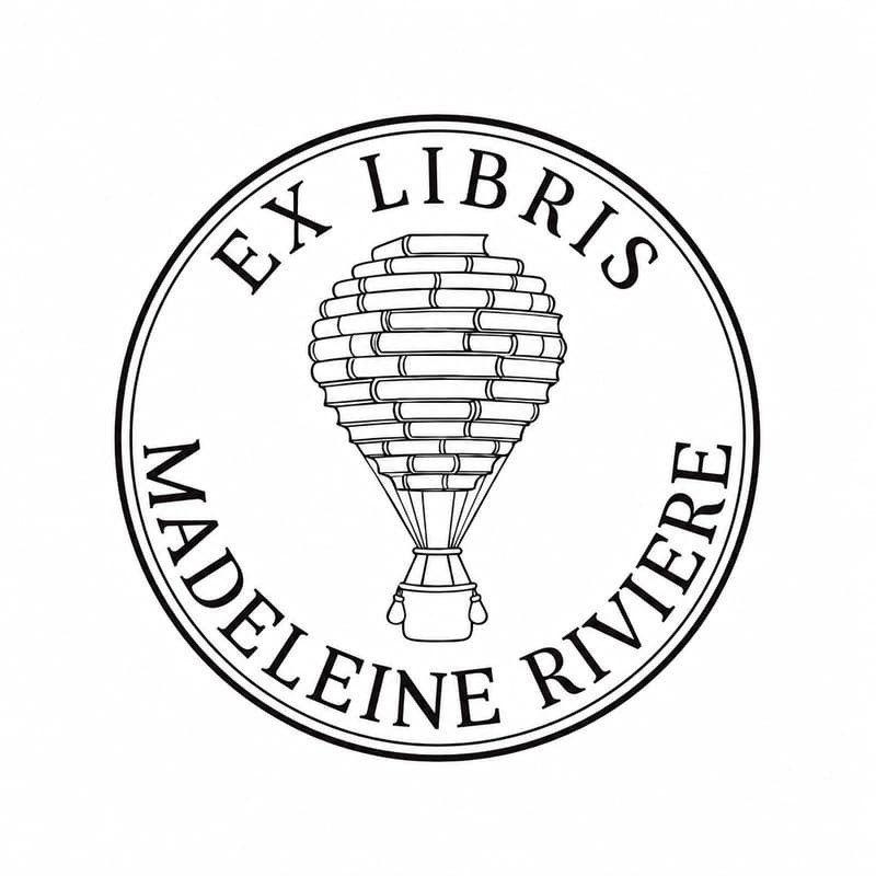 Pince à gaufrer personnalisée ex-libris montgolfière