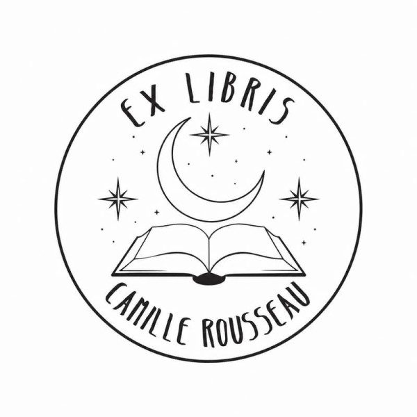 Pince à gaufrer personnalisée ex-libris lune
