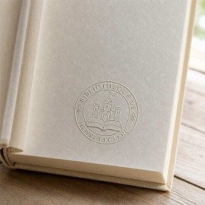 Pince à gaufrer personnalisée ex-libris chateau fort