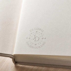 Pince à gaufrer personnalisée ex-libris constellation