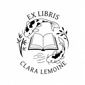 Pince à gaufrer personnalisée ex-libris carpe koi japonaise