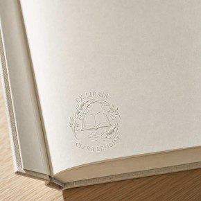 Pince à gaufrer personnalisée ex-libris carpe koi japonaise