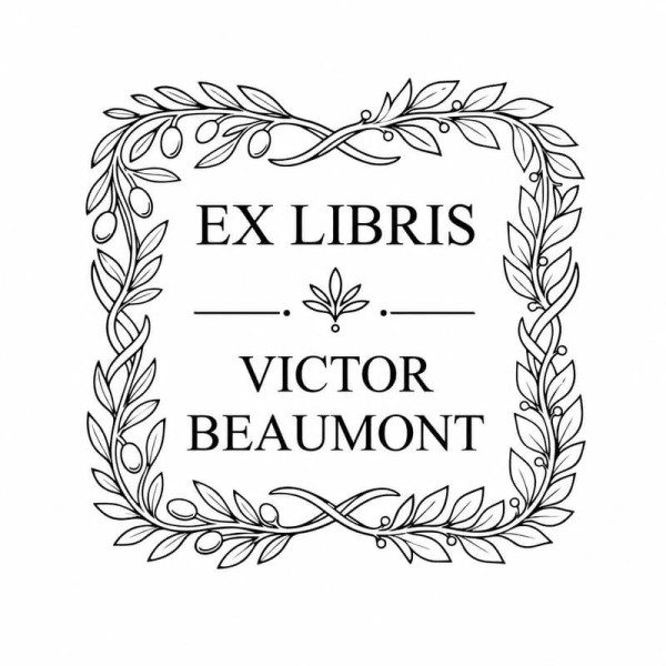 Pince à gaufrer personnalisée ex-libris olivier