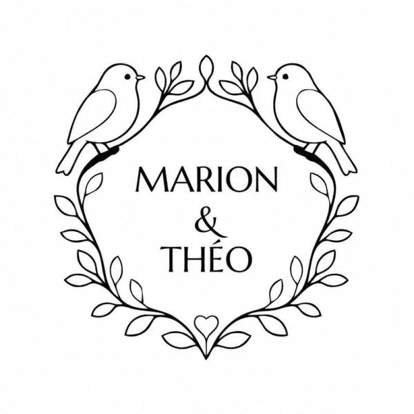 Pince à gaufrer mariage personnalisée oiseaux