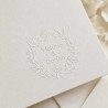 Pince à gaufrer mariage personnalisée fleurs des champs