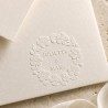 Pince à gaufrer mariage personnalisée fleur de cerisier
