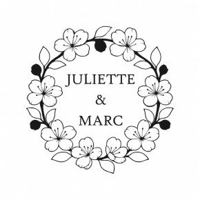 Pince à gaufrer mariage personnalisée fleur de cerisier
