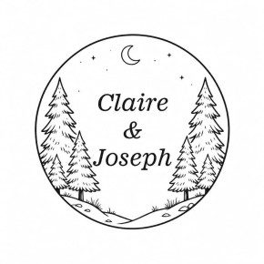 Pince à gaufrer mariage personnalisée forêt étoilée