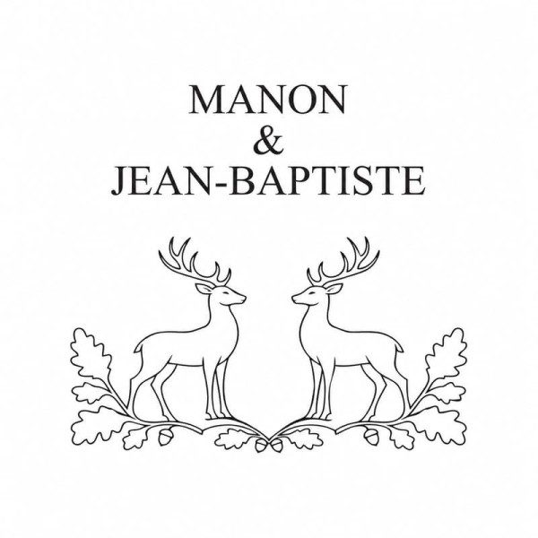 Pince à gaufrer mariage personnalisée cerf