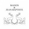 Pince à gaufrer mariage personnalisée cerf