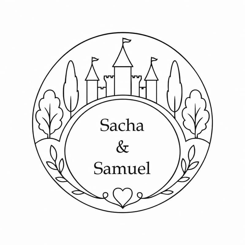 Pince à gaufrer mariage personnalisée château princesse