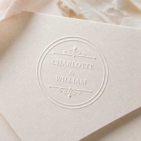 Pince à gaufrer mariage personnalisée chic