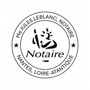 Pince à gaufrer ronde personnalisée logo notaire