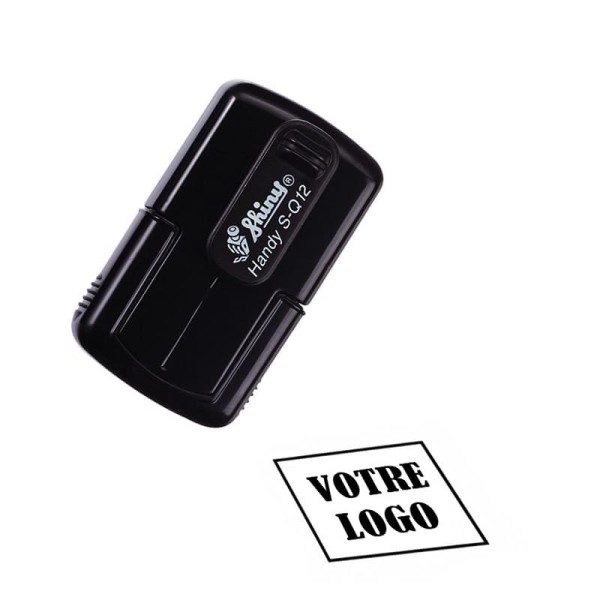 Tampon Shiny S-Q12 personnalisé pour carte de fidélité - carré 12x12mm