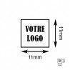 Empreinte tampon Shiny S-510 personnalisé pour carte de fidélité - carré 12x12mm